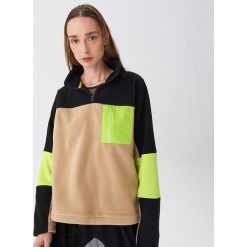 Bluza z neonową kieszenią - Wielobarwny. Bluzy damskie House, s, bez wzorów, bez rękawów, bez kaptura. Za 99,99 zł.