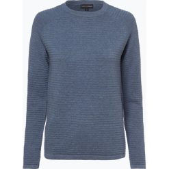 Franco Callegari - Sweter damski, niebieski. Niebieskie swetry damskie marki Franco Callegari, l, w paski, z bawełny, bez rękawów, bez kaptura. Za 119,95 zł.