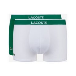 Lacoste 2-pack Bokserki Zielony Biały. Zielone bokserki męskie Lacoste, bez wzorów, z elastanu. Za 137,95 zł.