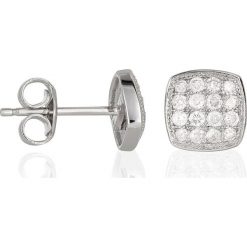 Złote kolczyki-wkrętki z diamentami. Szare kolczyki damskie Diamond & Co, z diamentem, złote. W wyprzedaży za 747,95 zł.