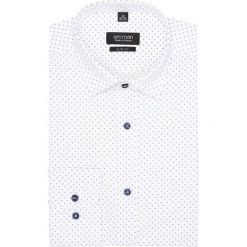 Koszule męskie na spinki: koszula versone 2690 długi rękaw slim fit biały