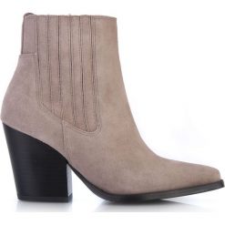 Botki beżowe na obcasie. Pomarańczowe botki damskie Arturo Vicci, boho, na wysokim obcasie, na obcasie, bez zapięcia. Za 349,00 zł.