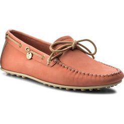 Mokasyny GANT - Montauk 16574505 Coral G432. Czerwone mokasyny damskie marki GANT, z nubiku, na płaskiej podeszwie. W wyprzedaży za 279,00 zł.