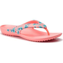 Japonki CROCS - Kadee II Seasonal Flip W 205635 Tropical/Melon. Pomarańczowe klapki damskie Crocs, bez wzorów, z tworzywa sztucznego, bez obcasa. W wyprzedaży za 79,00 zł.