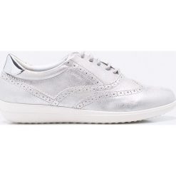 Geox - Buty. Szare buty sportowe damskie Geox, bez wzorów, z materiału, sportowe. W wyprzedaży za 219,90 zł.