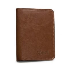 Cienki skórzany męski portfel SOLIER SW10 SLIM BRĄZ. Portfele męskie Solier, bez wzorów, ze skóry. Za 72,00 zł.