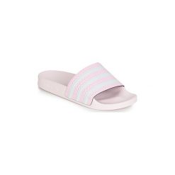 Klapki adidas ADILETTE. Różowe klapki damskie Adidas, bez wzorów. Za 143,20 zł.