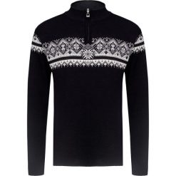 Sweter DALE OF NORWAY ST. MORITZ Print|Czarny. Czarne swetry rozpinane męskie marki Dale of Norway, z aplikacjami, z wełny, eleganckie. Za 1150,00 zł.