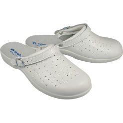 INBLU AE-03 biały, klapki damskie. Białe klapki damskie Inblu, w paski, bez obcasa. Za 55,90 zł.