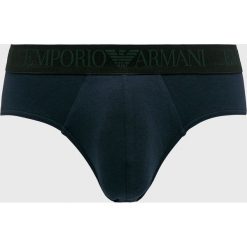 Emporio Armani - Slipy (2-pack). Niebieskie slipy męskie marki Emporio Armani, s, z elastanu. W wyprzedaży za 139,90 zł.