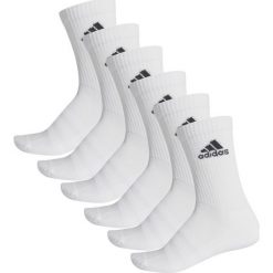 Skarpety ADIDAS męskie długie białe 6PAK DZ9353. Białe skarpetki męskie Adidas, z elastanu. Za 79,99 zł.