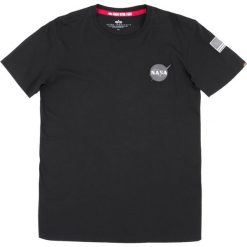 Koszulka Alpha Industries Space Shuttle 176507-03. Czarne koszulki męskie Alpha Industries, s, bez wzorów, bez kołnierzyka, bez rękawów. Za 126,99 zł.