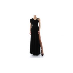 Sukienki długie Elisabetta Franchi AB79492E2. Czarne sukienki damskie Elisabetta Franchi, bez wzorów, bez kołnierzyka, bez rękawów, długie. Za 1853,61 zł.
