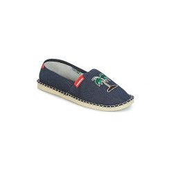 Espadryle Havaianas ORIGINE FUN. Niebieskie espadryle damskie Havaianas, bez wzorów, bez obcasa. Za 143,20 zł.