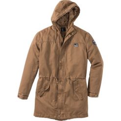 Kurtka parka Regular Fit bonprix koniakowy. Brązowe kurtki męskie bonprix, m, z kapturem. Za 124,99 zł.