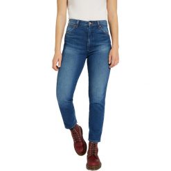 Jeansy Wrangler Icons 11WWZ Western Slim W2WZUH924. Niebieskie jeansy damskie Wrangler, z podwyższonym stanem. W wyprzedaży za 229,99 zł.