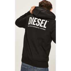 Diesel - Bluza. Szare bluzy męskie Diesel, s, z nadrukiem, z bawełny, z kapturem. Za 799,90 zł.