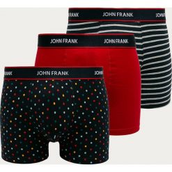 John Frank - Bokserki (3-pack). Bokserki męskie John Frank, xl, bez wzorów, z elastanu. Za 129,90 zł.