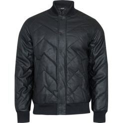 Kurtka EA7 EMPORIO ARMANI. Czarne płaszcze męskie EA7 Emporio Armani, z aplikacjami, z wiskozy, sportowe, bez kaptura. W wyprzedaży za 775,00 zł.