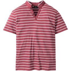Koszulki polo: Shirt polo Regular Fit bonprix jeżynowy w paski
