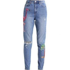 Jeansy damskie: Topshop Tall FLAMINGO MOM Jeansy Relaxed Fit blue