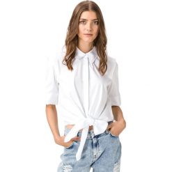 TWINSET Koszula Biały. Białe bluzki damskie Twinset, s, bez wzorów, z elastanu, bez kołnierzyka, z krótkim rękawem. Za 619,95 zł.