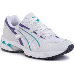 Sneakersy ASICS - Gel-1090 1022A289 White/Polar 101. Białe półbuty damskie Asics, bez wzorów, ze skóry ekologicznej, bez rękawów, bez kaptura. Za 399,00 zł.