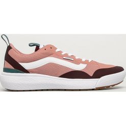 Vans - Buty. Różowe buty sportowe damskie Vans, bez wzorów, z materiału, sportowe. Za 469,90 zł.