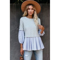 Damska bluzka ELISEA. Niebieskie bluzki damskie Damska bluzka ELISEA, s, bez wzorów, eleganckie, bez kołnierzyka, bez rękawów. W wyprzedaży za 69,00 zł.
