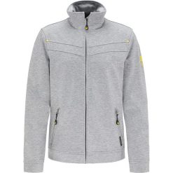 Kurtka softshellowa w kolorze szarym. Szare kurtki męskie Schmuddelwedda, xl, bez wzorów, bez kaptura. W wyprzedaży za 217,95 zł.