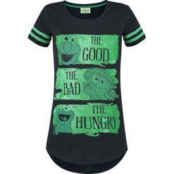 Bluzki damskie: Ulica Sezamkowa The Good, The Bad, The Hungry Koszulka damska czarny/zielony