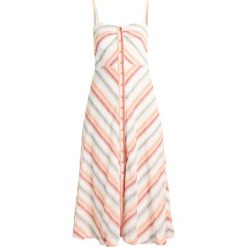 Sukienki: Free People STRIKING STRIPED MIDI Długa sukienka ivory