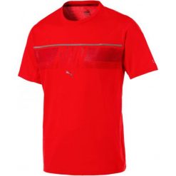 Puma Koszulka Męska Run Tee Flame Scarlet M. Czerwone bez kategorii marki Puma, m, ze skóry, na fitness i siłownię. W wyprzedaży za 119,00 zł.