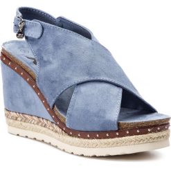 Espadryle XTI - 48920 Jeans. Niebieskie espadryle damskie Xti, bez wzorów, z jeansu, bez obcasa, na obcasie. W wyprzedaży za 149,00 zł.