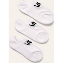 Vans - Skarpety dziecięce (3-pack). Białe skarpetki chłopięce Vans, z nadrukiem, z elastanu. Za 49,90 zł.