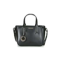 Torebki do ręki Emporio Armani FRIDA TOTE. Czarne torebki klasyczne damskie marki Emporio Armani, bez wzorów, do ręki, bez dodatków. Za 819,00 zł.