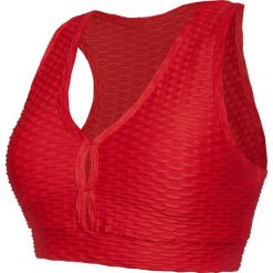 STANIK SPORTOWY PUSH-UP FANTASY - WINE. Pomarańczowe topy damskie FJ!, m, bez wzorów, z elastanu, na fitness i siłownię. W wyprzedaży za 138,58 zł.