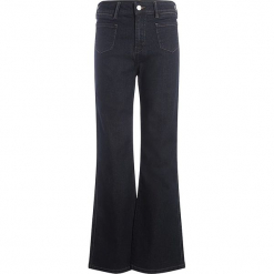 Spodnie - Slim fit - w kolorze granatowym. Niebieskie spodnie z wysokim stanem Scottage, w paski. W wyprzedaży za 86,95 zł.