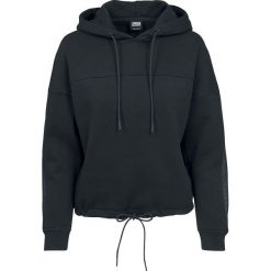 Urban Classics Ladies Oversized Tech Mesh Inset Hoody Bluza z kapturem damska czarny. Czarne bluzy z kapturem damskie Urban Classics, m, z meshu, z krótkim rękawem, krótkie. Za 164,90 zł.