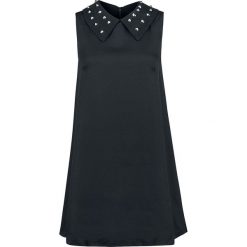 Banned Alternative Urban Vamp Collar Studs Dress Sukienka czarny. Czarne sukienki damskie marki Banned Alternative, l, bez wzorów, bez kołnierzyka, bez rękawów. Za 224,90 zł.
