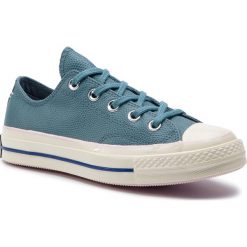 Trampki CONVERSE - Chuck 70 Ox Celest 563489C Celestial Teal/Pin. Niebieskie półbuty damskie Converse, bez wzorów, ze skóry, bez zapięcia. W wyprzedaży za 279,00 zł.