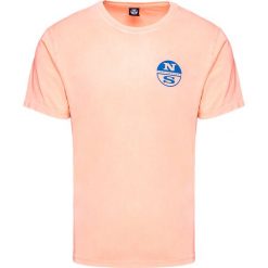 T-shirt NORTH SAILS. Pomarańczowe t-shirty męskie North Sails, bez wzorów, z bawełny, z okrągłym kołnierzem. Za 200,00 zł.