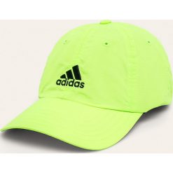 Adidas Performance - Czapka. Żółte czapki męskie adidas Performance, z aplikacjami, z poliesteru. Za 79,90 zł.