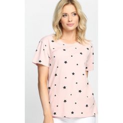 Różowy T-shirt Sweet Truth. Czerwone bluzki damskie marki Born2be, l. Za 39,99 zł.
