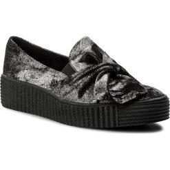 Półbuty LASOCKI - SOFIA WKL-11 Czarny. Czarne creepersy damskie Lasocki, z materiału, na koturnie. Za 229,99 zł.
