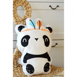 Poduszka-Przytulanka Panda. Szare przytulanki i maskotki Pakamera, z weluru. Za 69,00 zł.