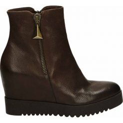 Botki - 9433 BUF BRUC. Czarne botki damskie skórzane marki Venezia, na obcasie. Za 239,00 zł.