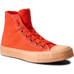 Trampki CONVERSE - Ctas II Hi 155724C Hyper Orange/Sunset Glow. Pomarańczowe półbuty damskie Converse, bez wzorów, z gumy, bez zapięcia. W wyprzedaży za 139,00 zł.