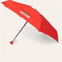 Moschino - Parasol. Czerwone parasole MOSCHINO, bez wzorów. W wyprzedaży za 239,90 zł.
