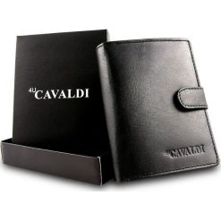 Portfel męski skórzany 4 u cavaldi 0800l-bs. Szare portfele męskie 4U Cavaldi, bez wzorów, ze skóry. Za 39,90 zł.